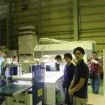 Operational Director of Serayu Group was visiting business partner's factory in Japan - 2014